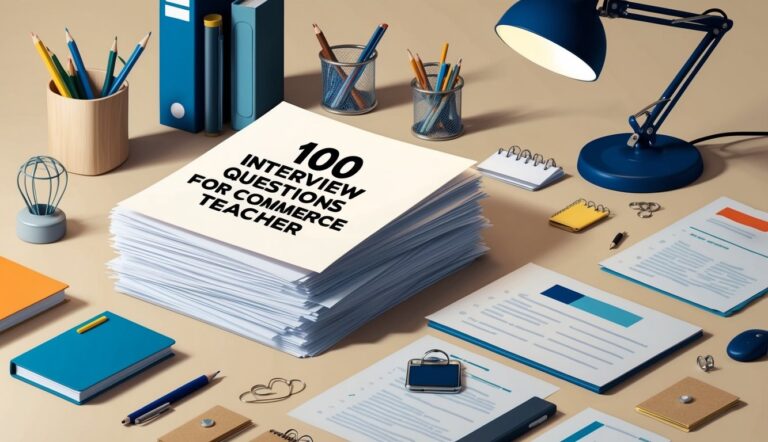 100+ Interview Questions for Commerce Teacher: Comprehensive Guide for Candidates